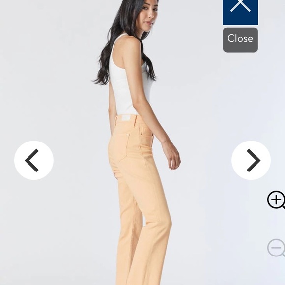 Mavi Anika Carmel Cream La Vintage High waisted crop flare jeans - Picture 13 of 16